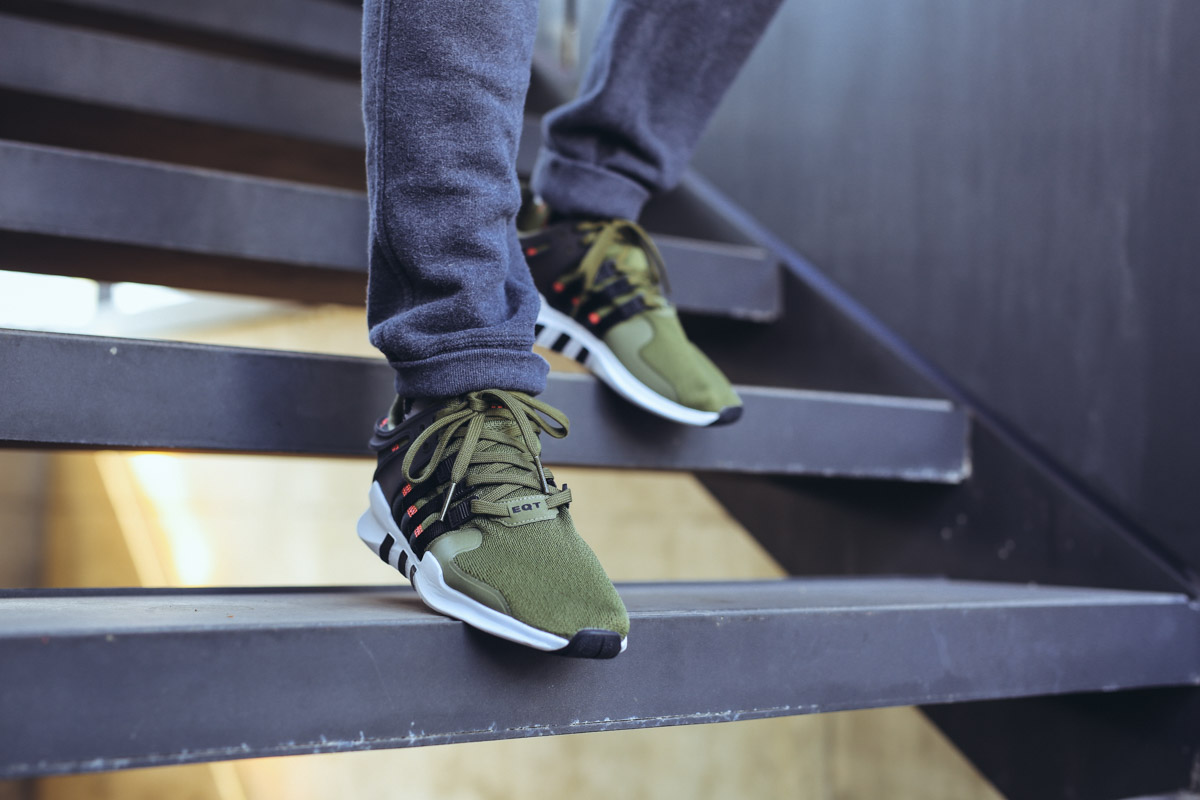 Adidas eqt adv olive on feet store